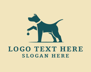 Red Dog - Pet Dog Puppy logo design