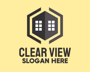 Window - Hexagon House Windows logo design