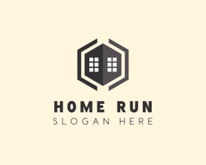 Hexagon Home Windows logo design