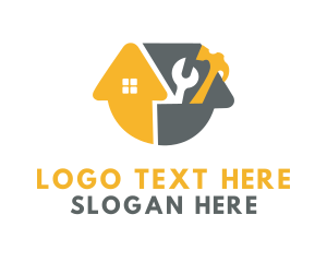 Roof - House Tools Handyman logo design