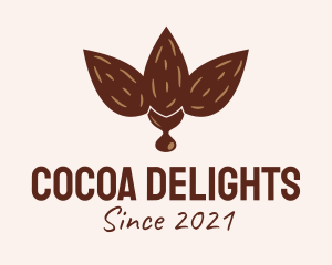 Brown Almond Nut logo design