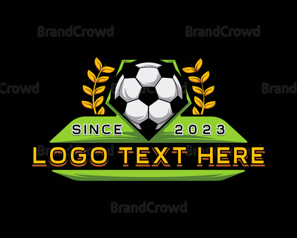 Soccer Sport Varsity Logo