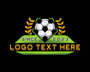 Footballer - Soccer Sport Varsity logo design