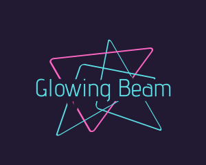 Neon Party Lights logo design