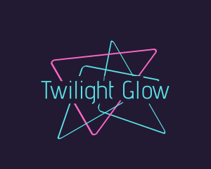 Neon Party Lights logo design