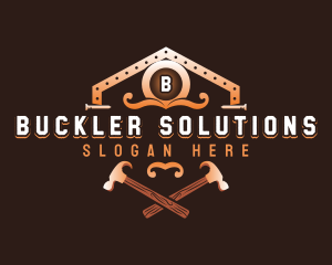 Hammer Builder Construction logo design