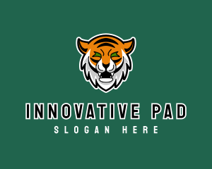 League - Wild Tiger Animal logo design