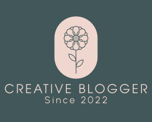 Blogger - Daisy Flower Garden logo design