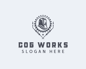 Cog Steelworks Welder logo design