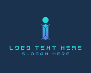 Letter I - Cyber Tech Programming logo design