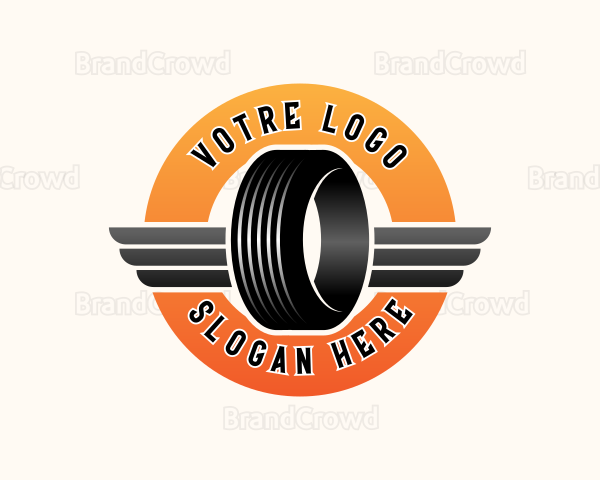 Tire Wing Vulcanizing Logo