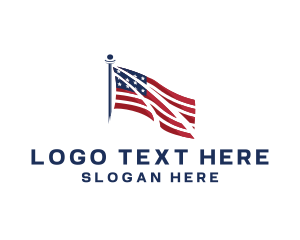 Patriotism - Patriot American Flag logo design