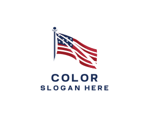 Patriotism - Patriot American Flag logo design