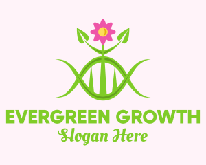 Growing - Sharp Green Plant logo design