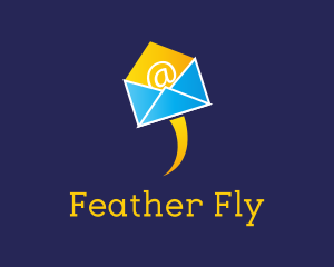 Flying Envelope Mail  logo design