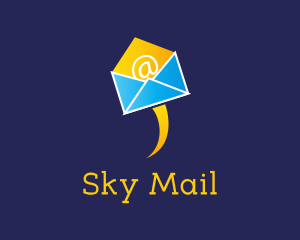 Flying Envelope Mail  logo design