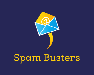 Spam - Flying Envelope Mail logo design