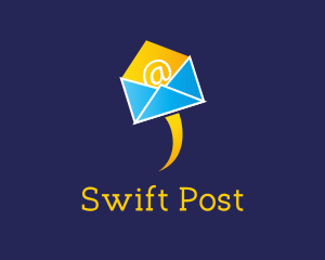Post - Flying Envelope Mail logo design