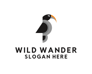 Wild Toucan Bird logo design