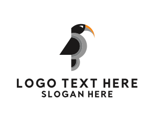 Crow - Wild Toucan Bird logo design