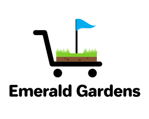 Golf Cart Flag logo design