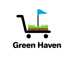 Golf Cart Flag logo design