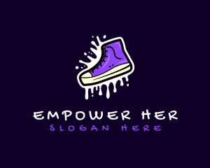 Shoe Footwear Sneaker logo design