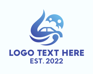 Clean - Car Wash Cleaning Detailing logo design