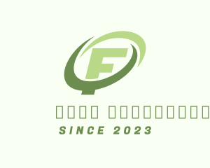 Online - Technology Orbit Letter F logo design