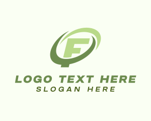 Clan - Technology Orbit Letter F logo design