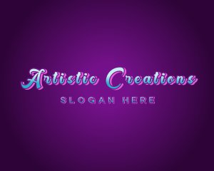 Creative Neon Bar Club logo design