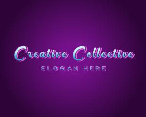 Creative Neon Bar Club logo design