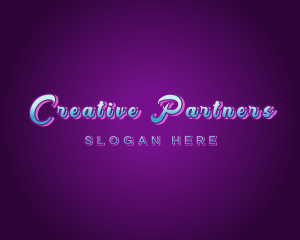 Creative Neon Bar Club logo design