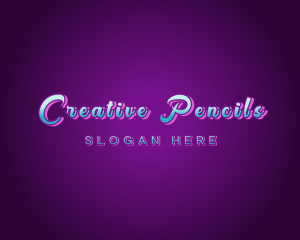 Creative Neon Bar Club logo design