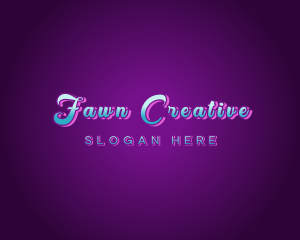 Creative Neon Bar Club logo design