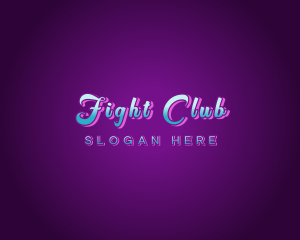 Creative Neon Bar Club logo design