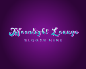 Nightlife - Creative Neon Bar Club logo design