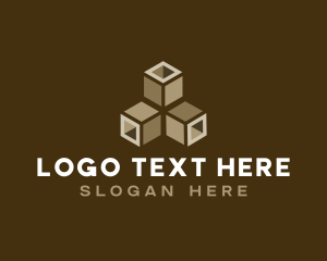 Isometric Cube Digital logo design