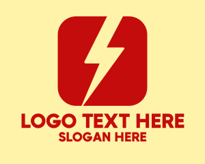 Lightning - Electric Bolt App logo design