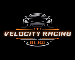 Car Racing Automobile logo design