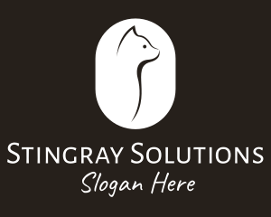 Minimal Kitty Cat  logo design