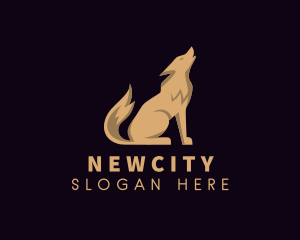 Premium Luxe Wolf logo design