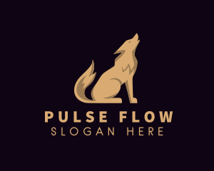 Premium Luxe Wolf logo design