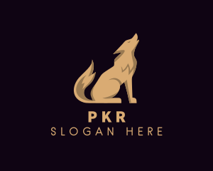 Premium Luxe Wolf logo design