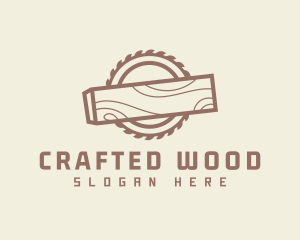 Circular Saw Wood Tool logo design