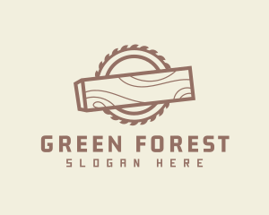 Circular Saw Wood Tool logo design