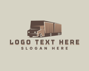 Towing Truck - Delivery Freight Truck logo design