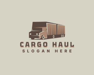 Delivery Freight Truck logo design