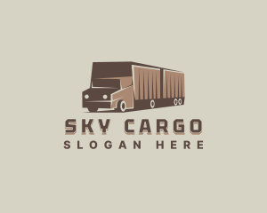 Delivery Freight Truck logo design