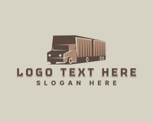 Auto - Delivery Freight Truck logo design